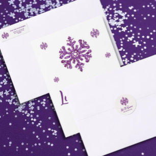 Sticker Rond Laisser neiger Flèche-neige pourpre