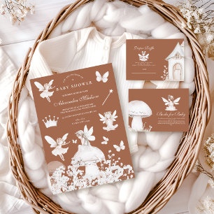 Invitation Fleur sauvage de fées de jardin enchanté