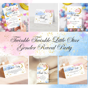 Invitation TWINkle TWINkle Little Star Gender Reveal Party