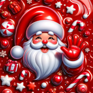 Décoration En Céramique Noël de clown Déplaisant 3D