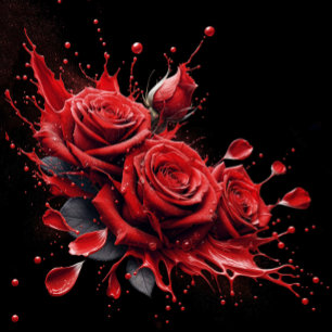 Carte De Remerciements Elégant 30e anniversaire - Roses en fleurs