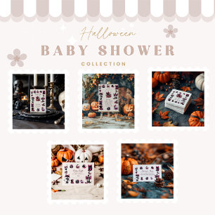Serviette En Papier Baby shower d'Halloween gothique rose