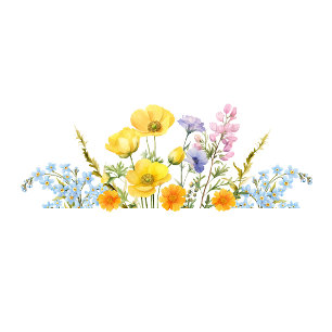 Assiettes En Carton Baby shower Fleur sauvage de Mama à Bee