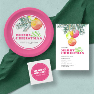 Baby shower de Noël Invitation