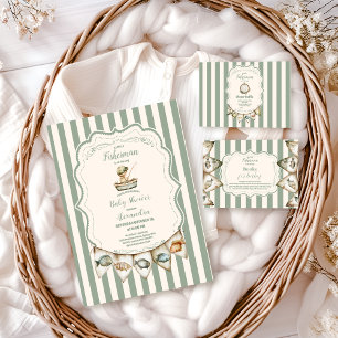 Serviette En Papier Baby shower de pêche de Boho Little Fisherman