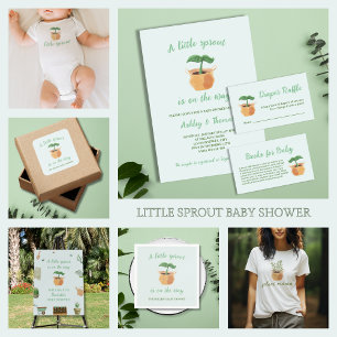 Invitation Un Baby shower Plante Un Petit Jardin De Sprout