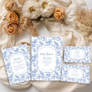 Serviette En Papier Baby shower Woodland Toile De Jouy