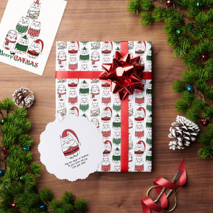 Affiche Merry Catmas Funny Noël Kitten Tree