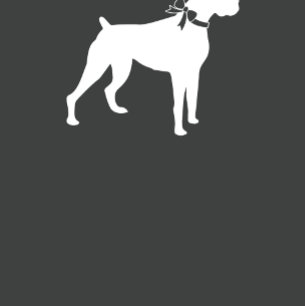 Invitation Boxer Chien Baby shower genre neutre