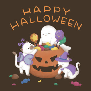 Invitation Illustration d'Halloween : Vampire Cat