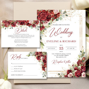 Autocollant tendance mariage couleur rouge et blus