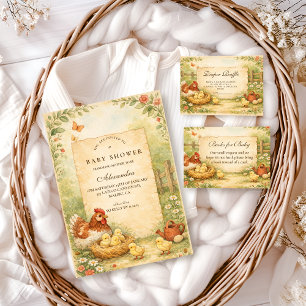 Serviette En Papier Douce Fête de Naissance de Petits Poulets de Ferme
