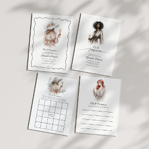 Invitation Fête de Bachelorette PJs de Luxe & Prosecco
