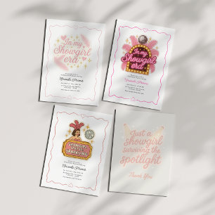 Invitation Week-end Enterrement de Vie de Jeune Fille Showgir