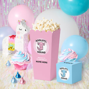 Cartons Réponse Drôle petite équipe de Axolotl personnalisable ble