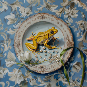 Grenouille - Carte de voeux pliée