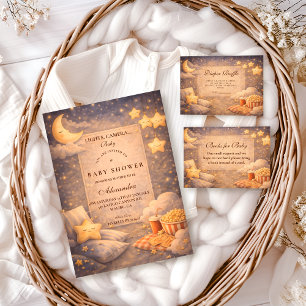 Invitation Fête de Bébé Magie de Cinéma Popcorn
