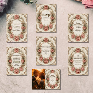 Invitation Tout En Un Victorian Royal Elegance Mariage