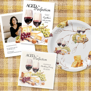 Mug Vieilli à la Perfection Vin et Fromage fête d'anni