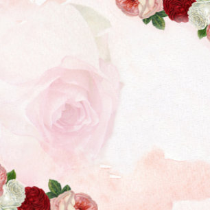 Rose coutume Mariage Invitation double face