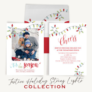 Serviette En Papier Noël mignon Chevaux Colorée Lumières à cordes