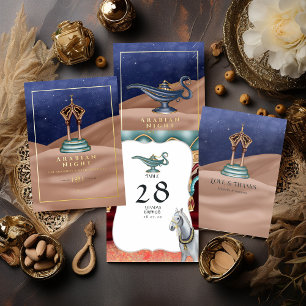 Cartons Réponse Parti à thème des nuits arabes