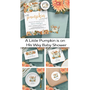 Sticker Rond Un Petit Citrouille Automne Automne Automne Baby s