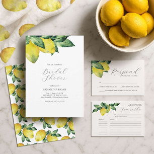 Stickers de mariage Merci Aquarelle citrons