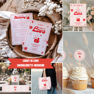 Serviette En Papier Lucky In Love Bachelorette Week-end