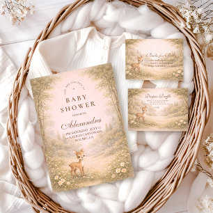 Invitation Douce Fête de Naissance sur le Thème des Petites C