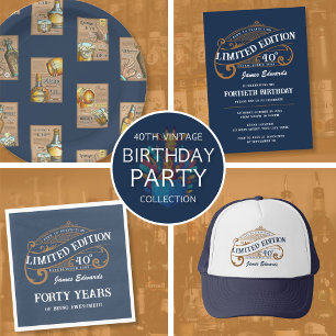 Coussin Classic Vintage Whiskey Bar Poster Motif