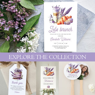 Serviette En Papier Brunch Aquarelle d'anniversaire Macarons et Croiss