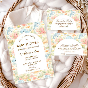 Carte D'accompagnement Tirage au sort de couches Animaux fantaisistes d'é