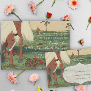 Invitation Brown Swirl Vintage Chandelier Damask Votre photo