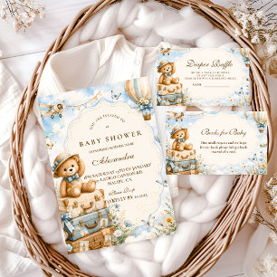Invitation Ours en peluche enchanté Voyage Baby Shower