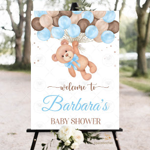 Save The Date Teddy Bear Baby shower Nous pouvons à peine attend