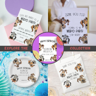 Carte d'anniversaire unique drôle Chien heureux