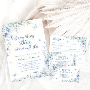 Invitation Quelque chose de bleu avant de faire Fête des mari