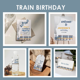 Train Invitation Anniversaire Chugga Chugga Deux D