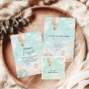 Serviette En Papier Laisser l'aventure commencer le Baby shower