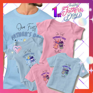 T-shirt Première Fête des pères ensemble Matching tenue/Pu