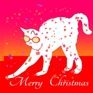 Tablier Joyeux chat de Noël