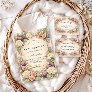 Serviette En Papier Douce Histoire de Jardin de Figues Baby Shower