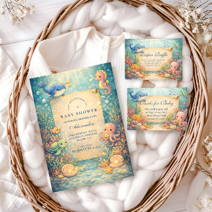 Invitation Baby Shower Sous Les Mers