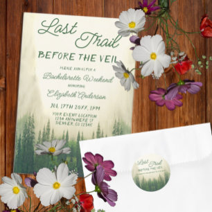 Sticker Rond Dernier Sentier Avant La Bachelorette Du Voile