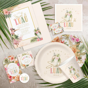 Serviette En Papier Hawaiian Luau Sweet sixteen ID1092