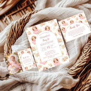 Assiettes En Carton Fée pour son 1er anniversaire