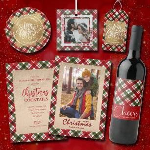 Cartes Pour Fêtes Annuelles Joyeux Noël sur Plaid