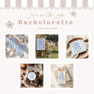 Sticker Rond Amour sur le lac Bachelorette nautique