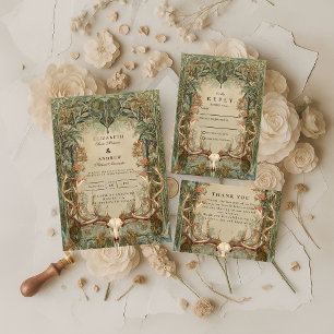 Save The Date Mariage Rustique en Bois d'Automne